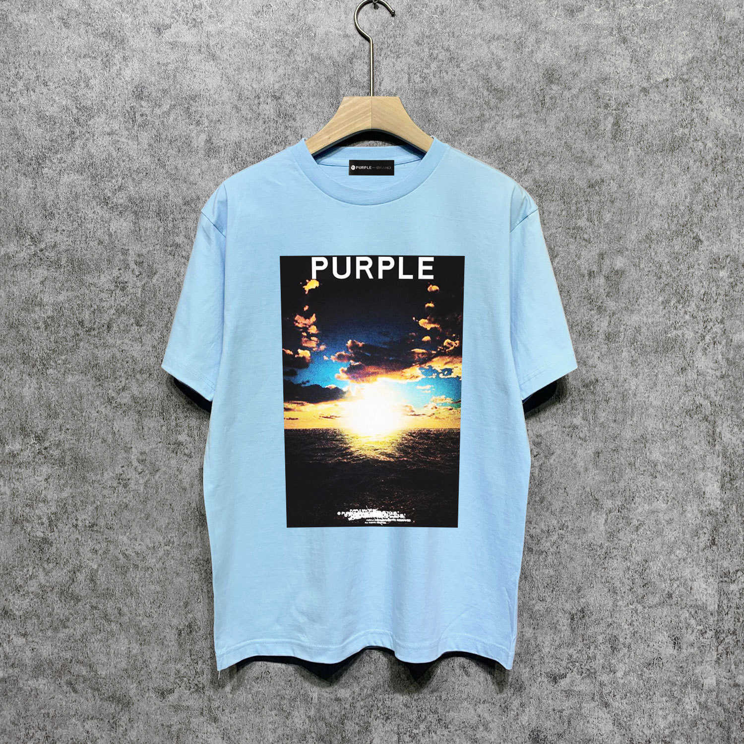 Long term trendy brand PURPLE BRAND T SHIRT short sleeved T-shirt shirtX0NB