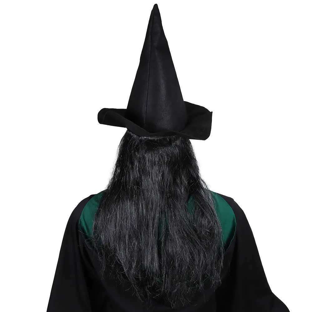 Designer Masks Halloween Witch Latex Mask Terror Long Hair Cosplay Party Ball Ghost House Headgear Live Props