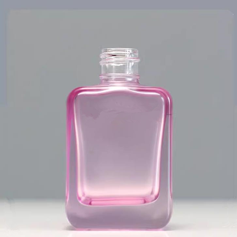 Flacon compte-gouttes en verre de 30ml, flacon compte-gouttes vide pour huile essentielle, carré et plat, pour emballage de maquillage