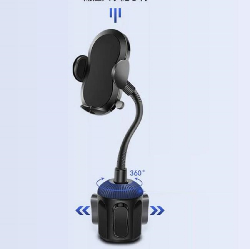 360度カップホルダーカーフォンホルダーマウント調整可能なスマート携帯電話ブラケット耐久性のあるスタンド
