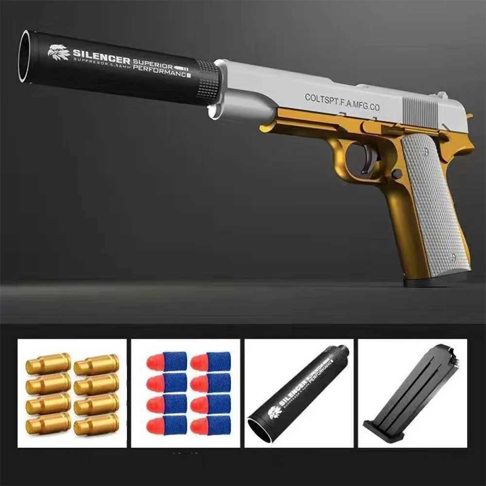 Gun Toys Gun Toys Shell throwing toy gun for boys girls best gun for kids gift Dropshipping 2400308