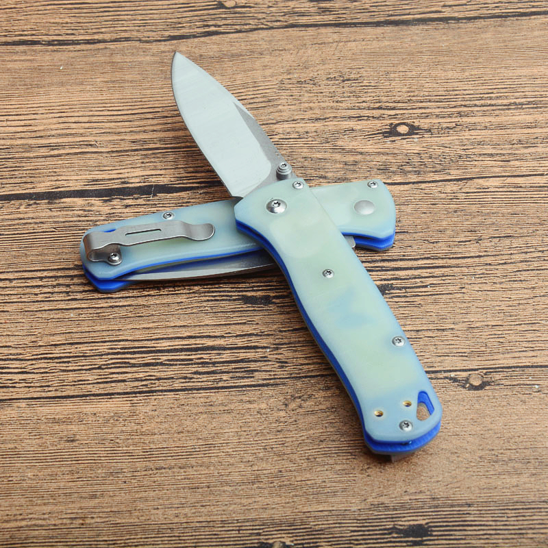 High Quality BM 535 Pocket Folding Knife S30V Satin Drop Point Blade Two-tone G-10 Handle EDC Pocket Knives With Retail Box