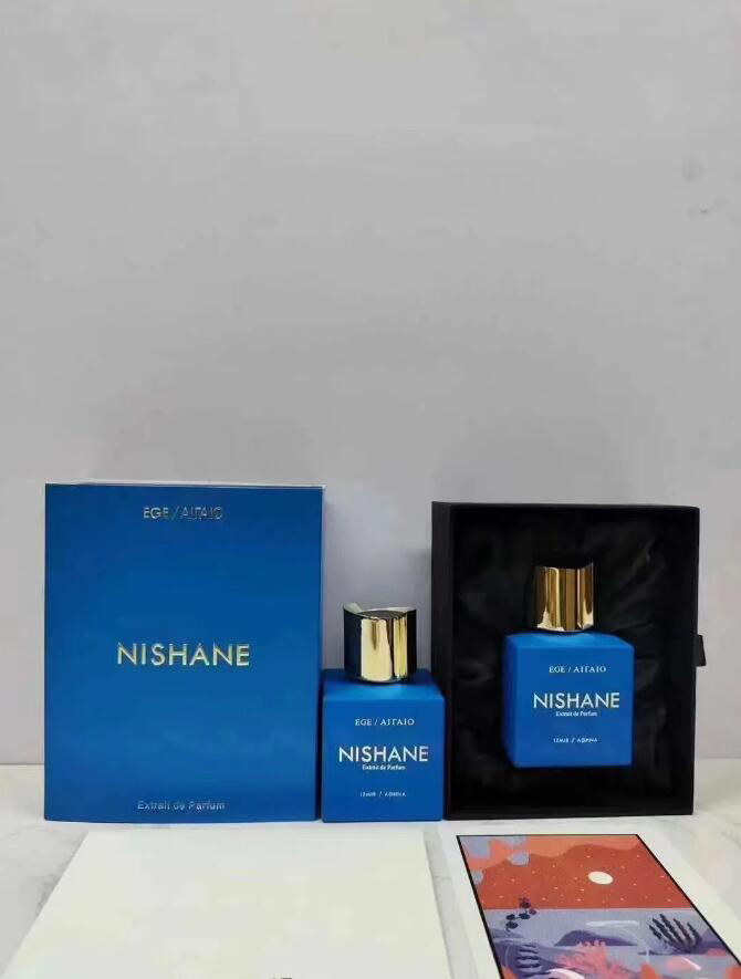 Novo Nishane Ani Perfume Wulongcha Hacivat EGE Nanshe Fan Your Flames 100ml Fragrância Homem Mulheres Extrait De Parfum Cheiro de longa duração Unissex Neutro Colônia Spray