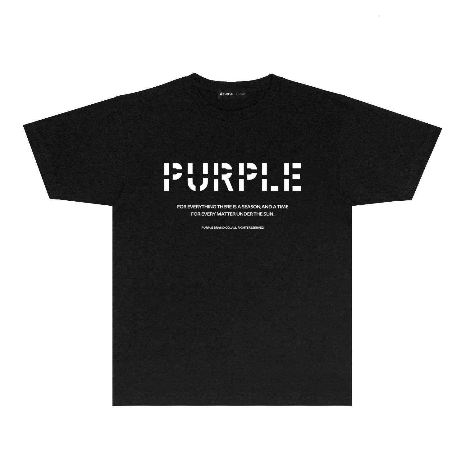 Долгосрочная модная брендовая футболка PURPLE BRAND T SHIRT с короткими рукавами C3Z8