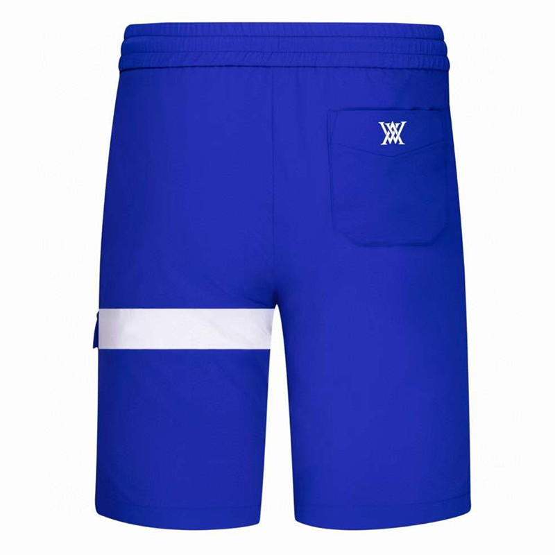 Short de Golf pour hommes, nouveau short de sport d'extérieur, taille élastique, décontracté, fin, respirant, couleur contrastée, cinq marques, pantalon