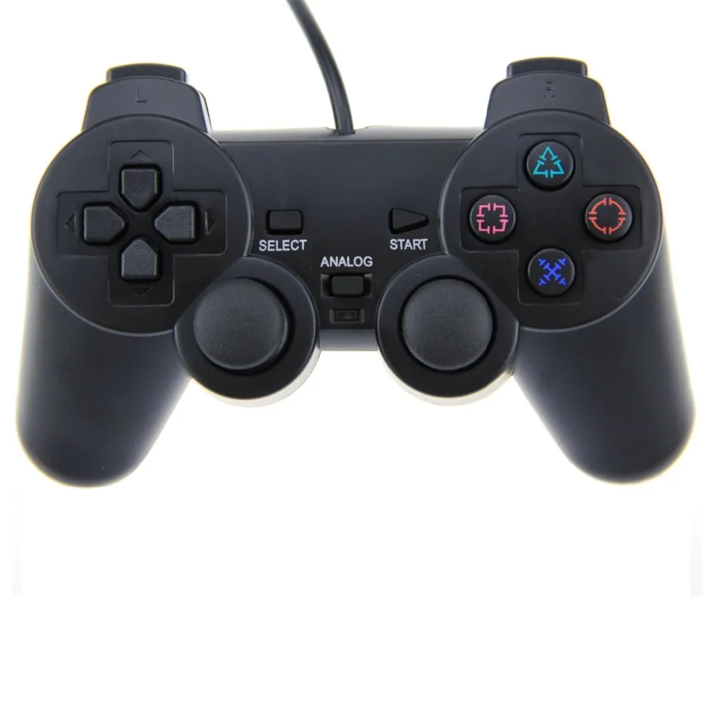 Contrôleur filaire de qualité supérieure pour PS2, manette de jeu à Double Vibration, contrôleur de jeu pour Playstation 2