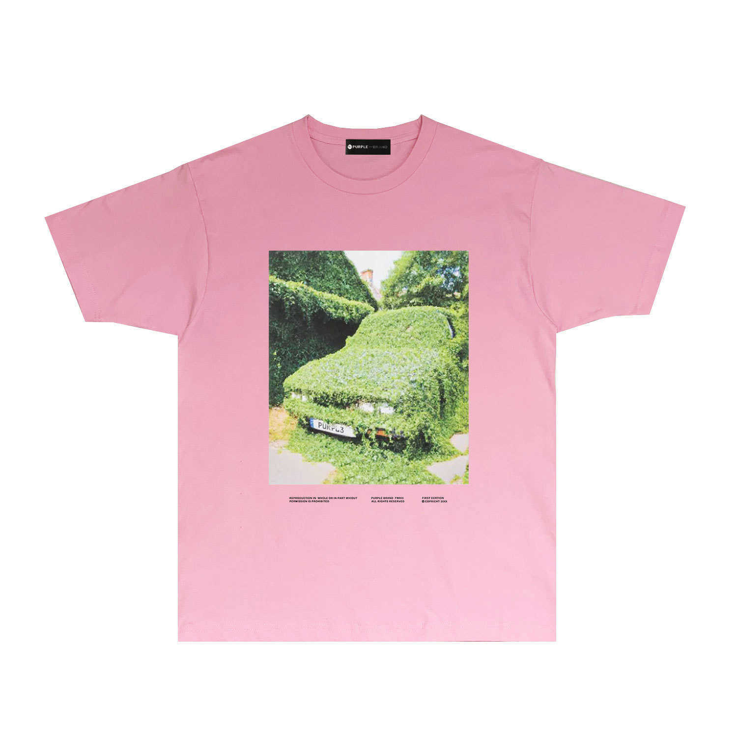 Długotrwałe modne markę fioletową markę T-shirt z krótkim rękawem T-shirt Shirthct9