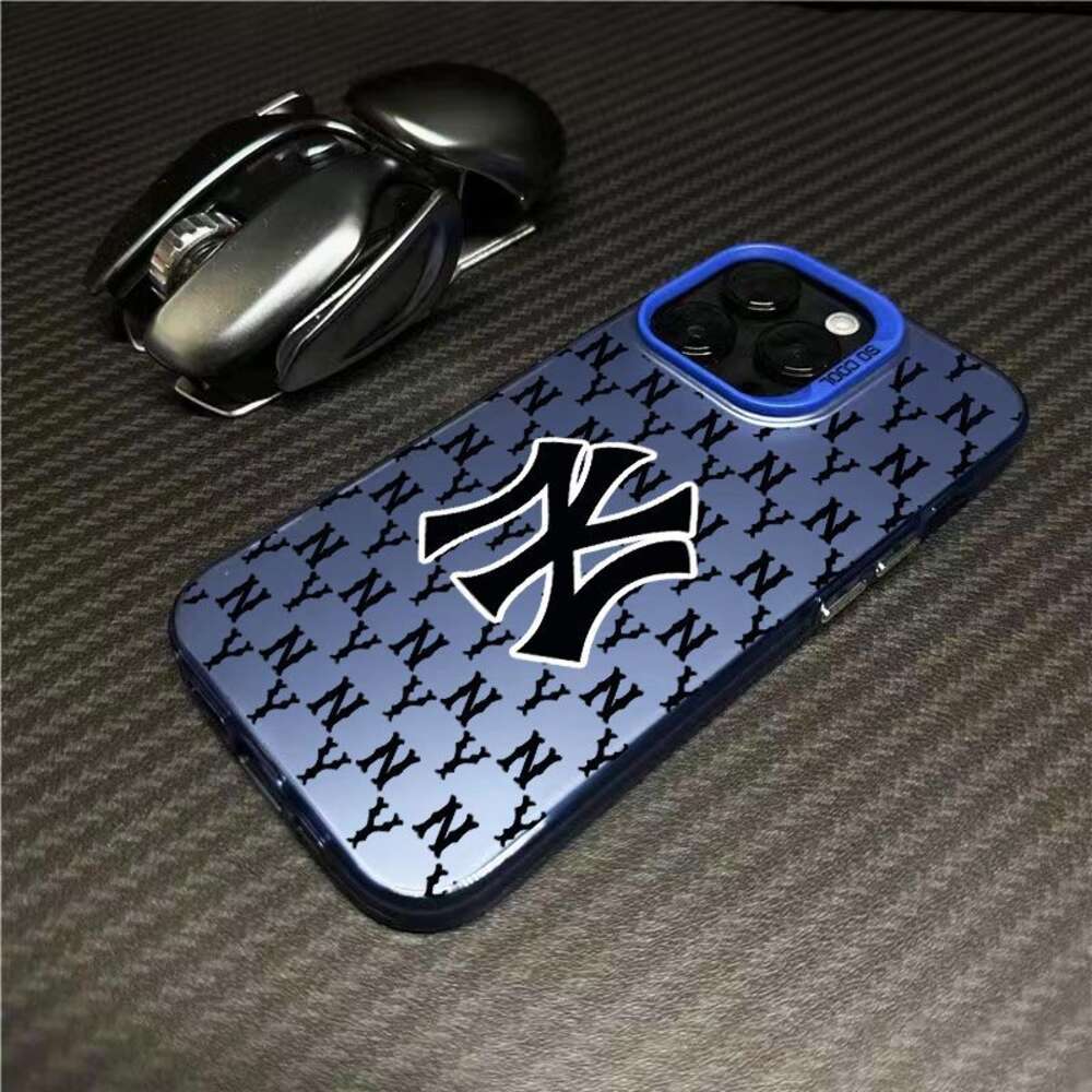 Trendy Europese en Amerikaanse NY Geschikt voor Apple 15 Telefoonhoesje Iphone 14/13/12 Promax Anti Drop Advanced Gradient