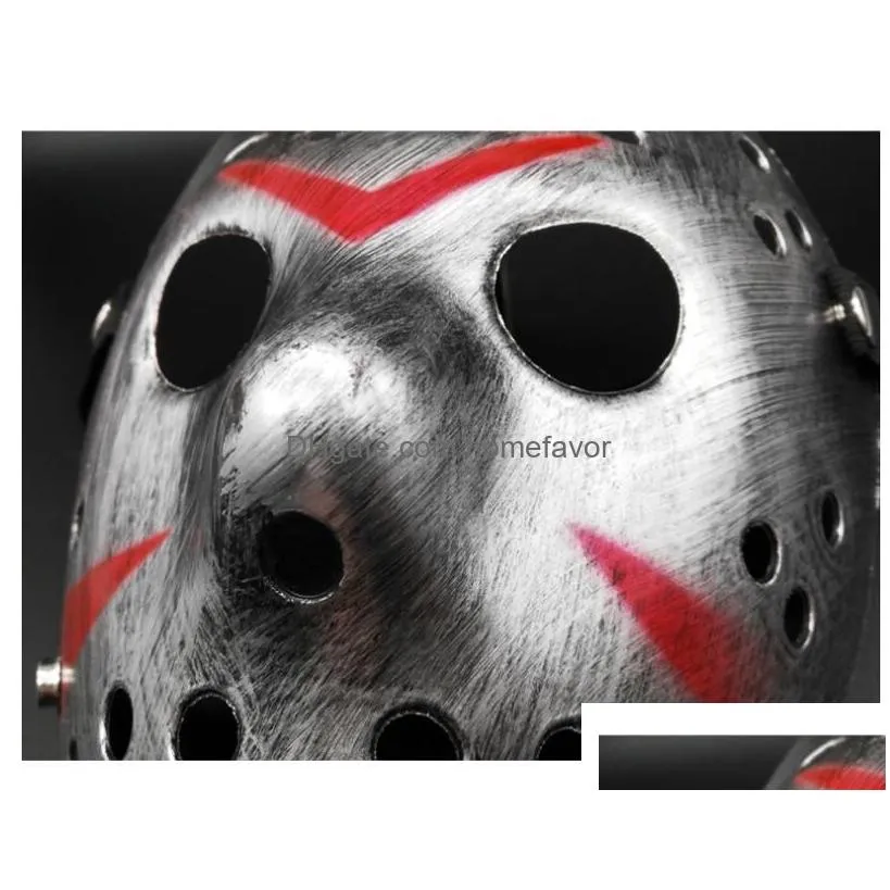 wholesale masquerade masks jason voorhees mask friday the 13th horror movie hockey mask scary halloween costume cosplay plastic party masks