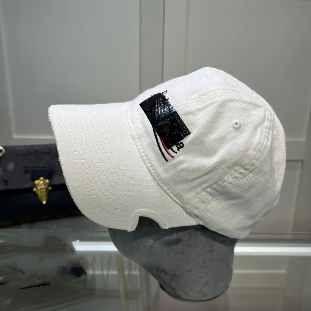 Version officielle du créateur de la casquette de baseball avec encoche souple, casquette à bec de canard à la mode, chapeau de protection solaire brodé Paris pour hommes et femmes