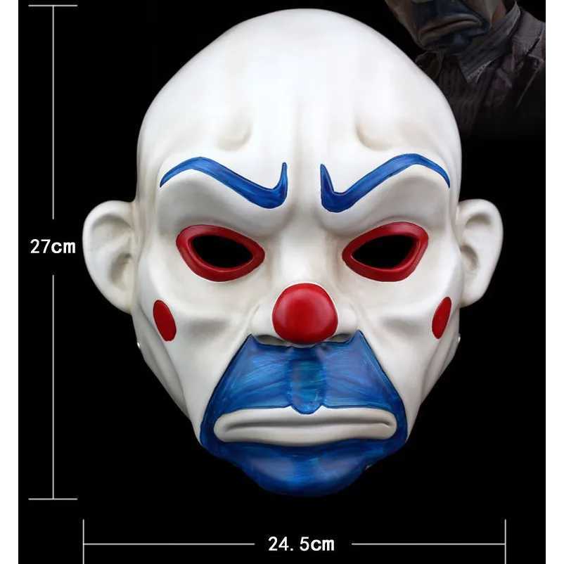 Máscaras de designer Máscara de resina Halloween Palhaço Ladrão Máscara Tristeza Coringa Máscara de filme