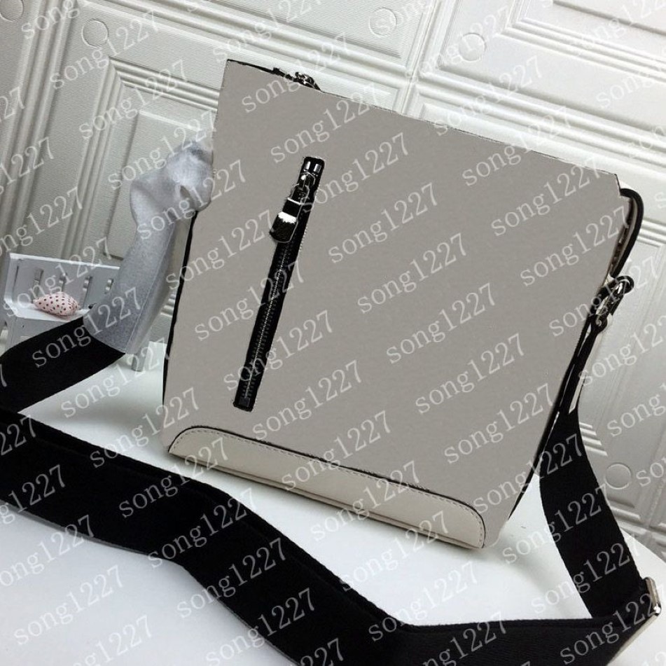 Borse di design L Luxurys 424Nero e 18Bianco Borsa da postino con cartella obliqua di perfetta fattura con cerniera liscia, la qualità molto buona2826