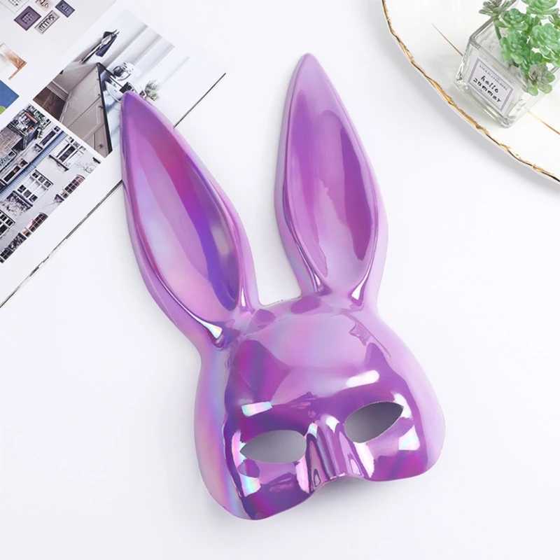 Designer Masks Rabbit Mask Cosplay Masquerade Mask Easter Bunny Mask Halloween Carnival Party Bar Nightclub Costume Sexig Half Face Mask