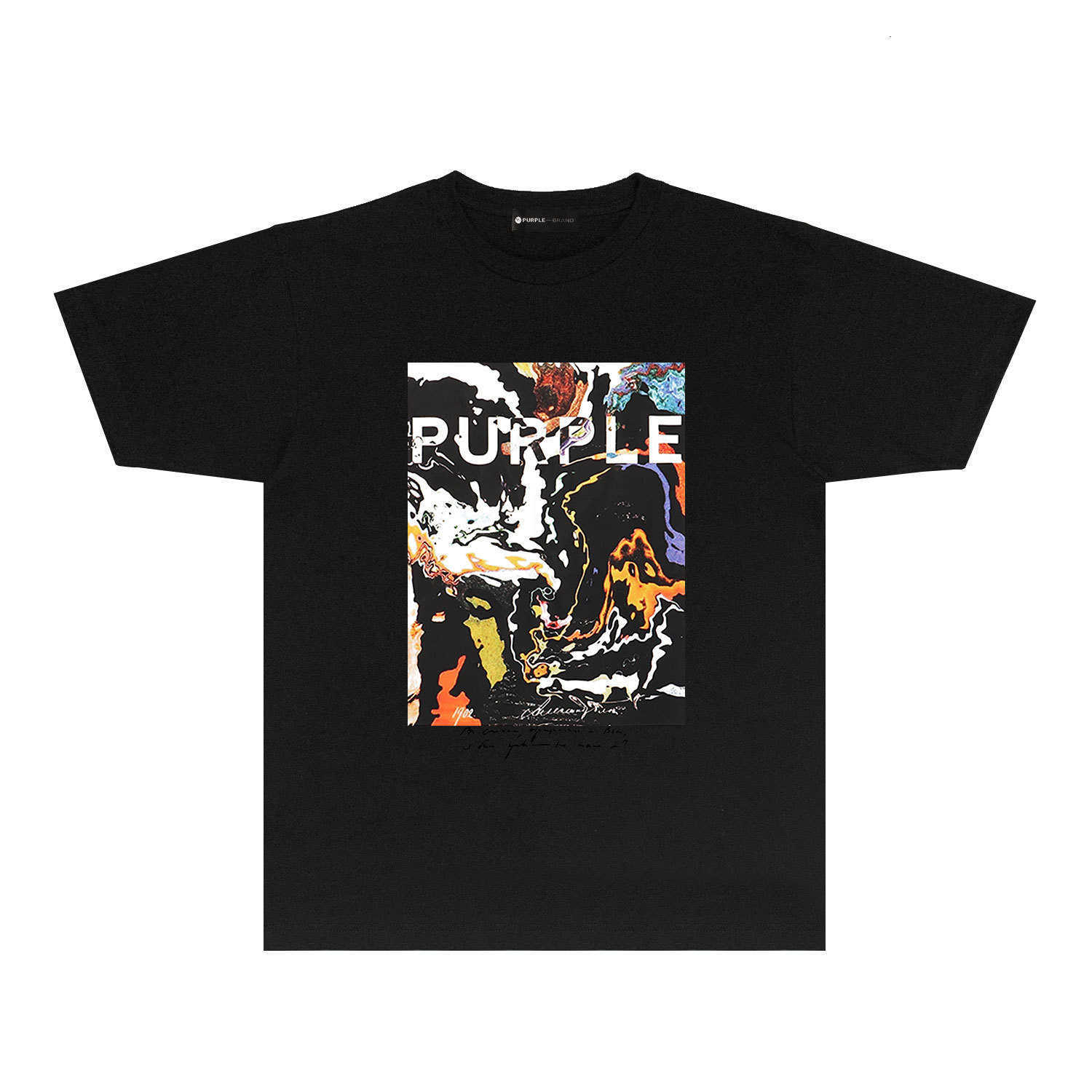 Долгосрочная модная брендовая футболка PURPLE BRAND T SHIRT с короткими рукавами NYW6