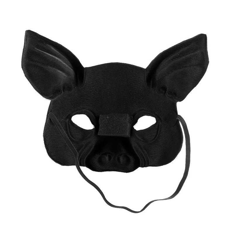 Designer Masks 3D Tiger Pig Bunny Rabbit Leopard Half Face Mask Creative Funny Animal Halloween Masquerade Party Cosplay Costume Decor