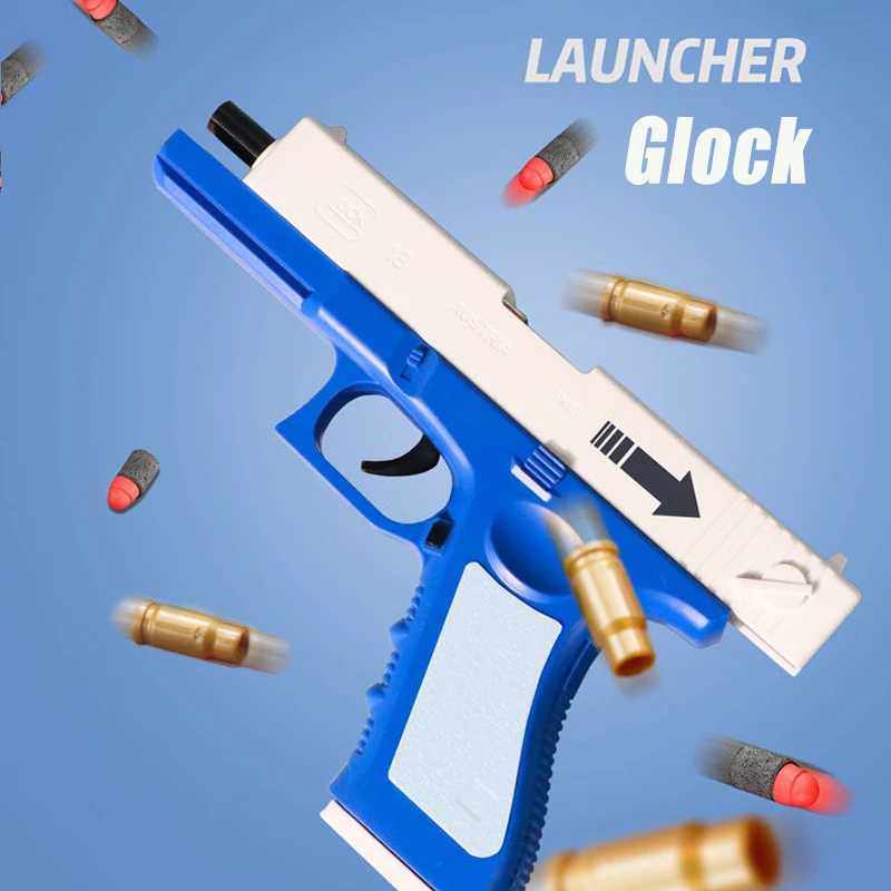 Gun Toys Gun Toys Shell Shock G17 Air Toys Gun For Throwing Guns Soft Darts Presses Airsoft Gun For Boys For Gift For Sports Shooting 2400308