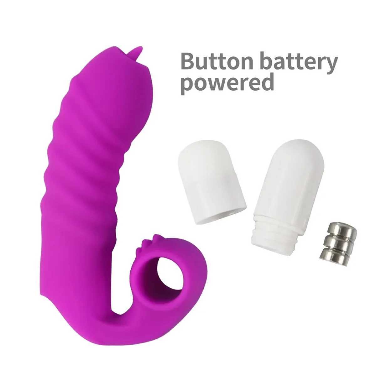 バイブレーターフィンガーカバーバイブレーターの舌舐めマッサージャーセックスおもちゃの女性のためのgスポットオルガスムクリトリス刺激カップル