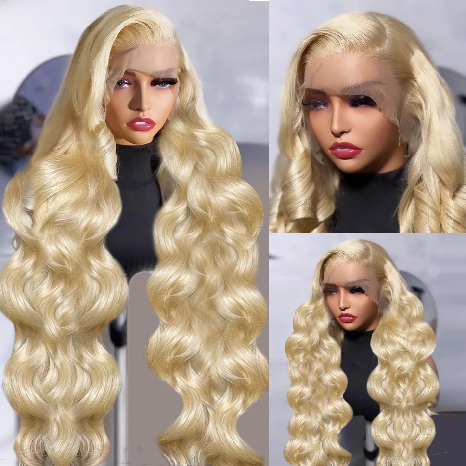 Hairinside 30 38 Inch 613 Honey Blonde Body Wave 13x6 Lace Frontal Wig Brazilian Remy 13x4 Lace Front Human Hair Wigs for Women