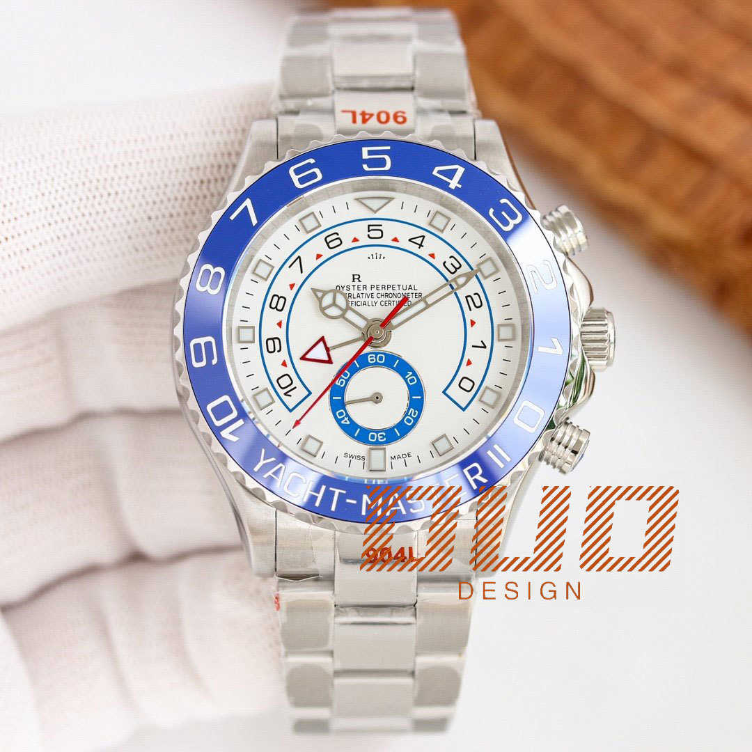 独立したブランド2024オリジナルの高品質の時計デザイナーウォッチメカニカル44mmメンズウォッチステンレス鋼ストラップ輸入防水式豪華な時計