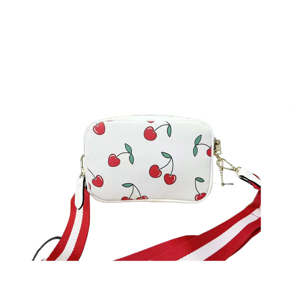 Cheap Wholesale Designer Handbags New Underarm Chain Small Square Bag Family Diagonal Cross Shoulder Cherry Pattern Flip