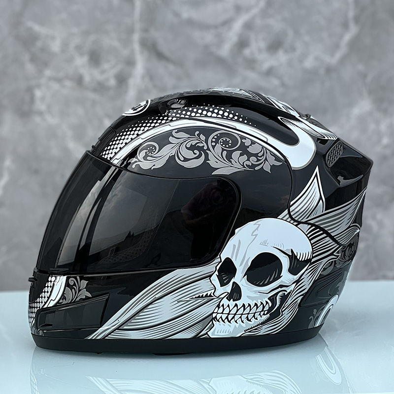 ARA I RX-7X Skull Full Face Helmet Off Road Racing Motocross Motorcykelhjälm