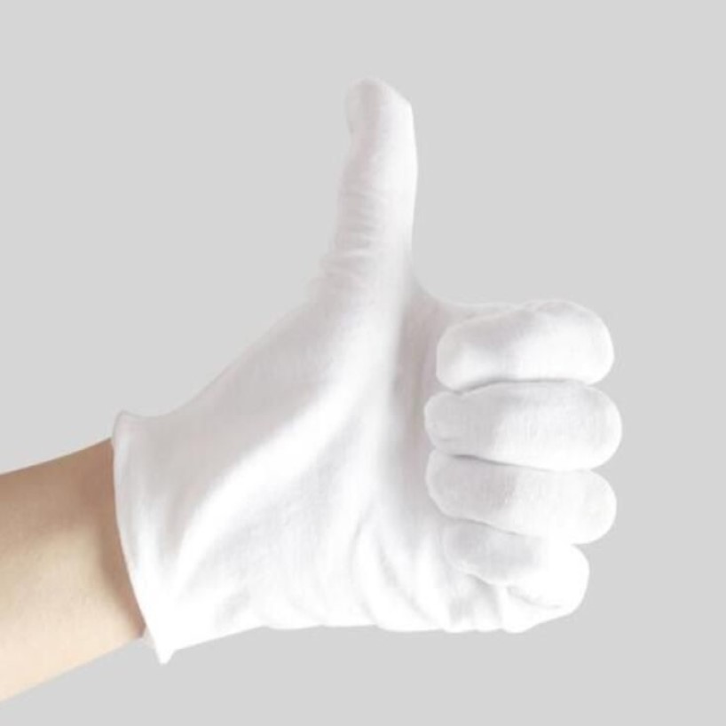 Of White Gloves Pure Cotton Etiquette Thin Play Plate Bead Cloth Working Men And Women Work Labor Protection Wear Resist219o