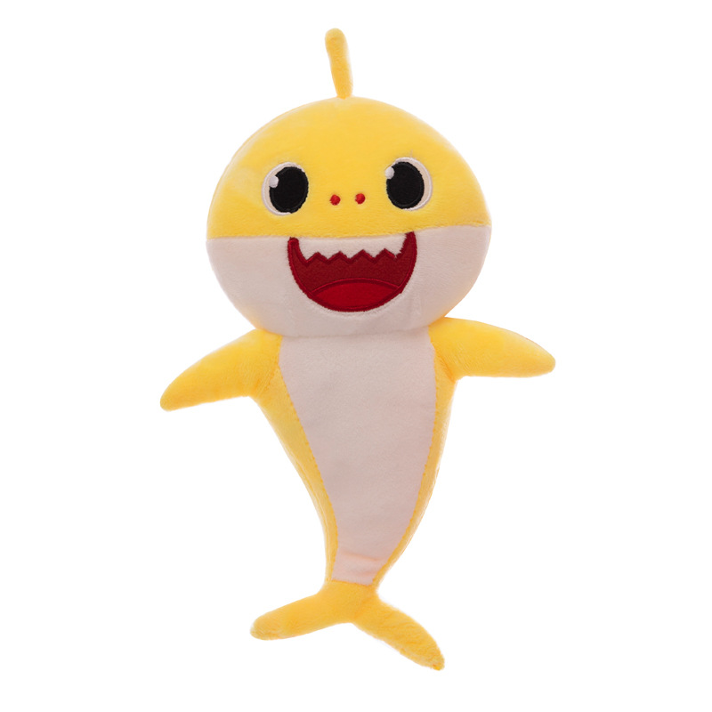 32CM Shark Plush Toy Baby Doll Children's Soft Skin Hot Marine Animal Toys Parent-Child Interactive Game Soft Stuffed Doll