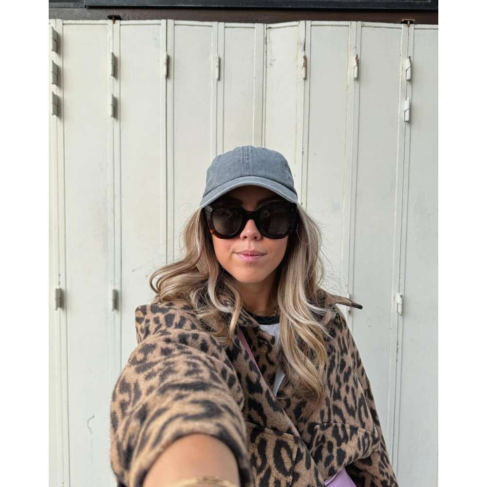 Leopardo impresso solto casacos de lã feminino primavera causal o pescoço manga longa jaquetas nova chique feminino streetwear jaqueta 2024