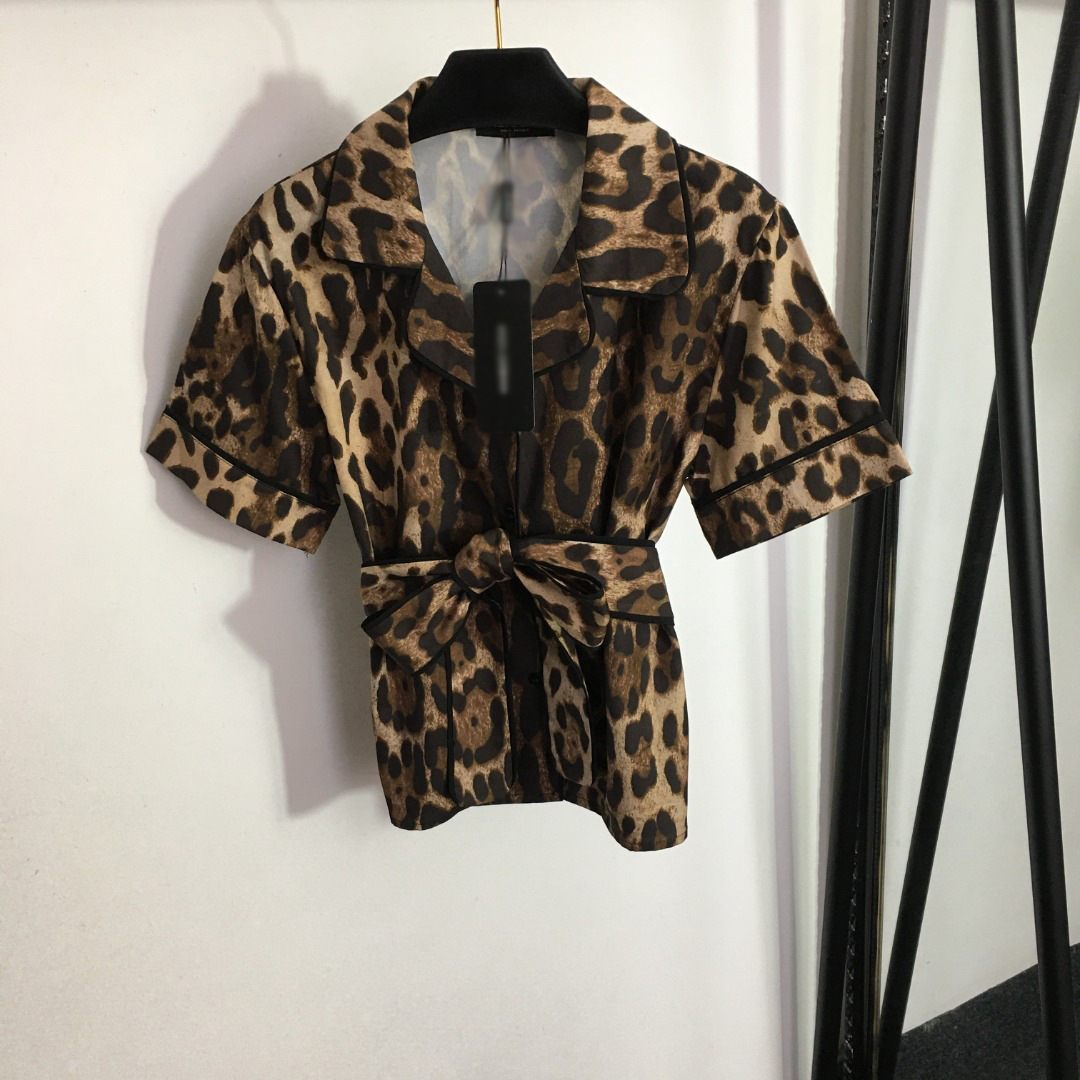 2024 conjunto de duas peças feminino bordado leopardo marrom marca mesmo estilo vestido de duas peças dh394