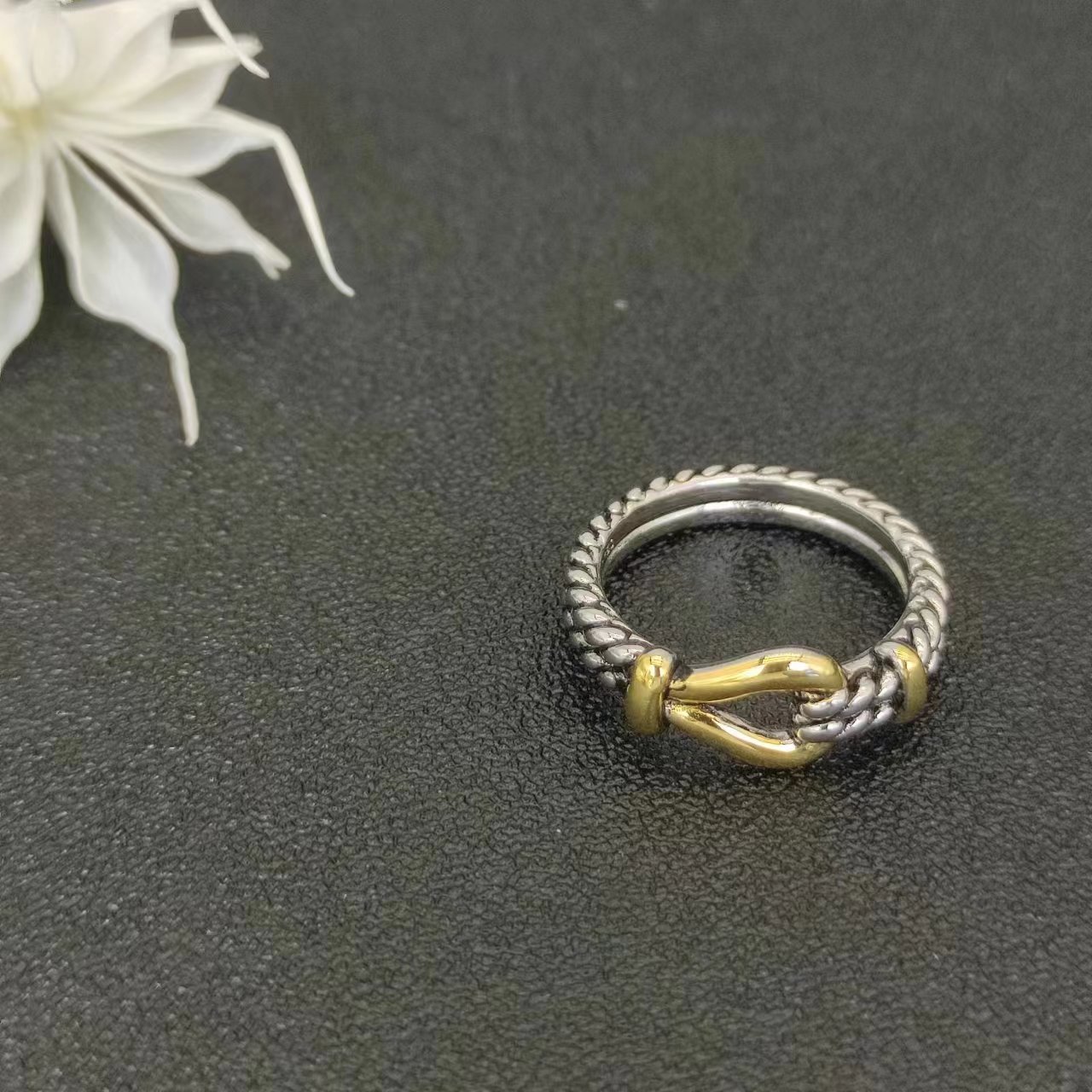 Ringe Twisted Damen Geflochten Designer Herren Modeschmuck für Kreuz Klassischer Kupferring Draht Vintage X Verlobung Jubiläumsgeschenk