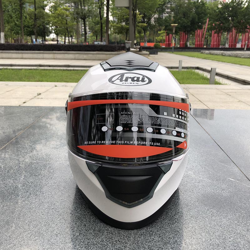 Ara I White Dual Visirs Full Face Helm Off Road Racing Motocross Motorcykelhjälm