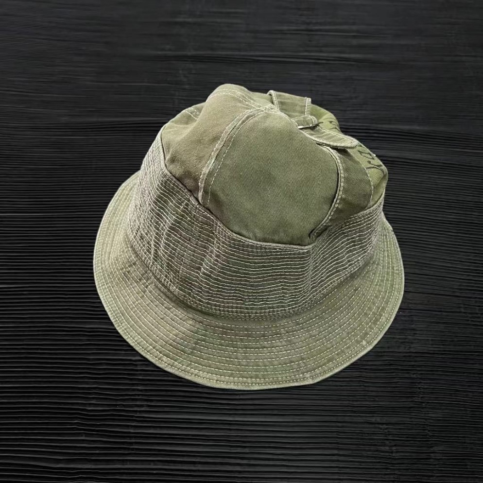 Canvas Bucket Hats Män Kvinnor Högkvalitativ solid vintage Caps Topplogotyp Justerbar tvätt gör gamla hattar212j