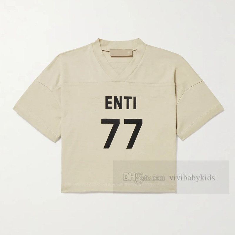 Fashion kids letter number printed T-shirt boys girls V-neck short sleeve casual Tees designer children cotton clothing Z7148