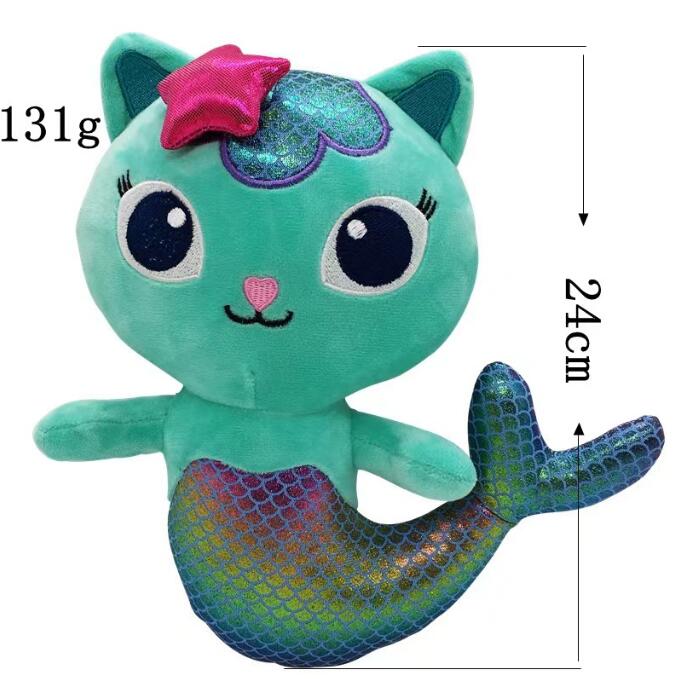 Kawaii chat en peluche jouet sirène poupée dessin animé figure jouet en gros