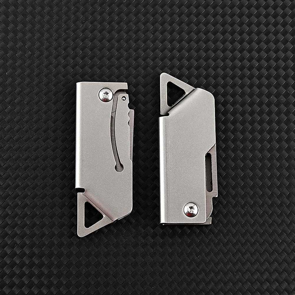 Camping Hunting Knives Mini D2 Stick Knife High Hardness Folding Pocket Key Knife for Self-Defense Outdoor EDC Hand Tool Box Knife 240312