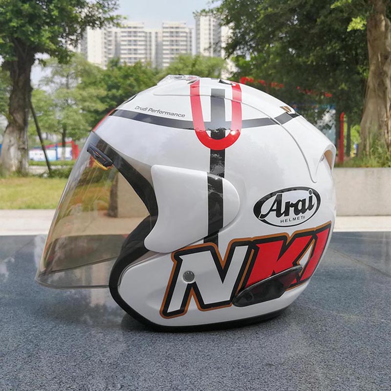ARA I SZ-RAM 4 HAGA MONZA 3/4 Open Face Helmet Off Road Racing Motocross Motorcycle Helmet
