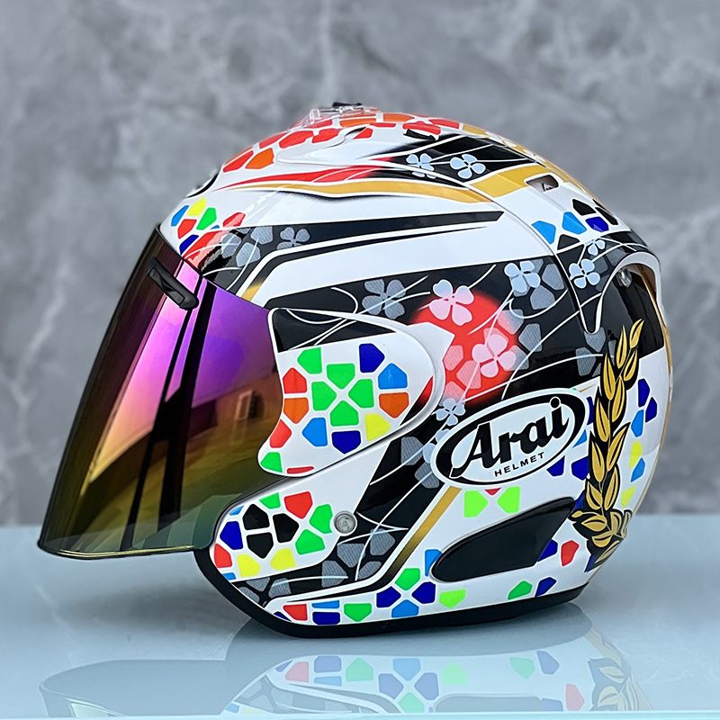 ARA I SZ-RAM 4 NAKAGAMI 3/4 Open Face Helmet Off Road Racing Motocross Motorcycle Helmet