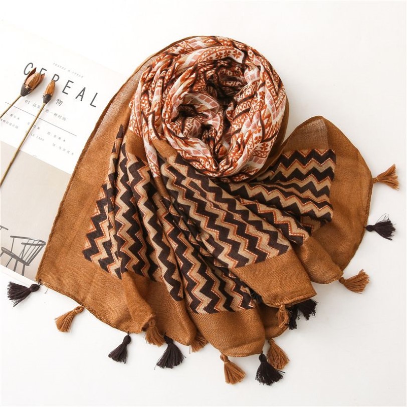 missoni corrugated geometric cotton and linen scarf spring summer autumn and winter womens long shawl niche scarf256d