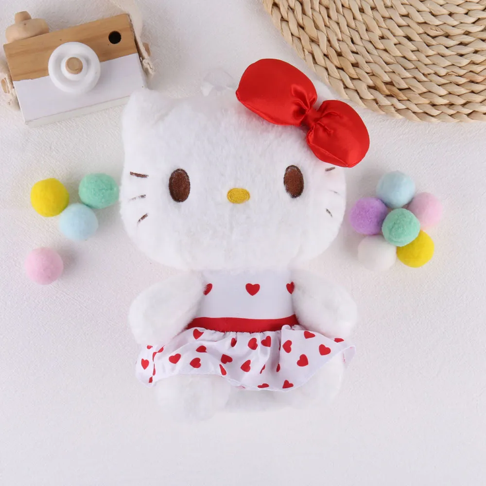 Wholesale cute hearts skirt kitten plush toy Children`s game Playmate Holiday gift Doll machine prizes