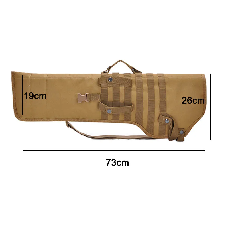 Väskor Taktisk 73 cm AK Rifle Scabbard Bag ryggsäck Militär Sling Axel pistolpåse Portabel vadderad skjutkniv Holster Hunitng Pouch