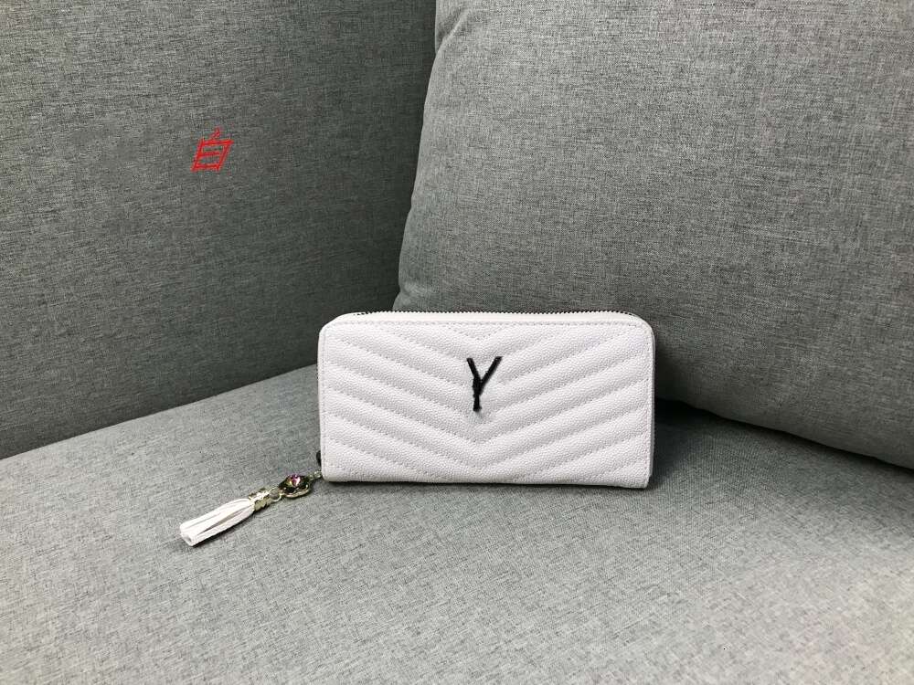 Hot European och American Designer Bag Factory Online Wholesale Retail Caviar Zippered Wallet Long High-End Minimalist Handheld Portable Fashionable Zero for Bag