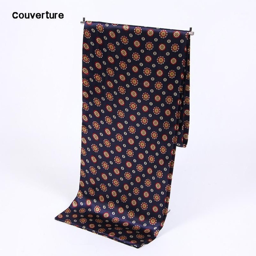 Scarves Couverture Men Silk Fashion Accessories Autumn Winter Male Long Scarf Cravat Bandana Tassel2682