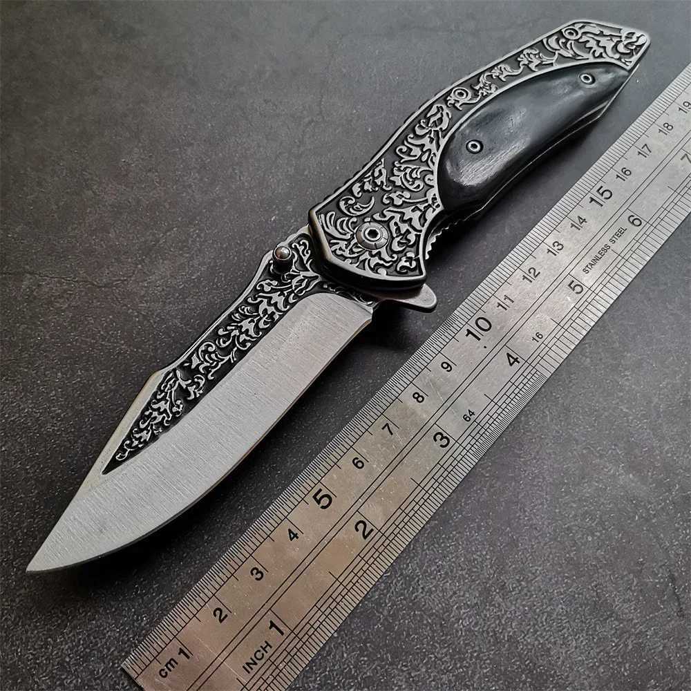 Camping Hunting Knives Folding knife survival function tactical knives defense knife pocket knife with high hardness 240312