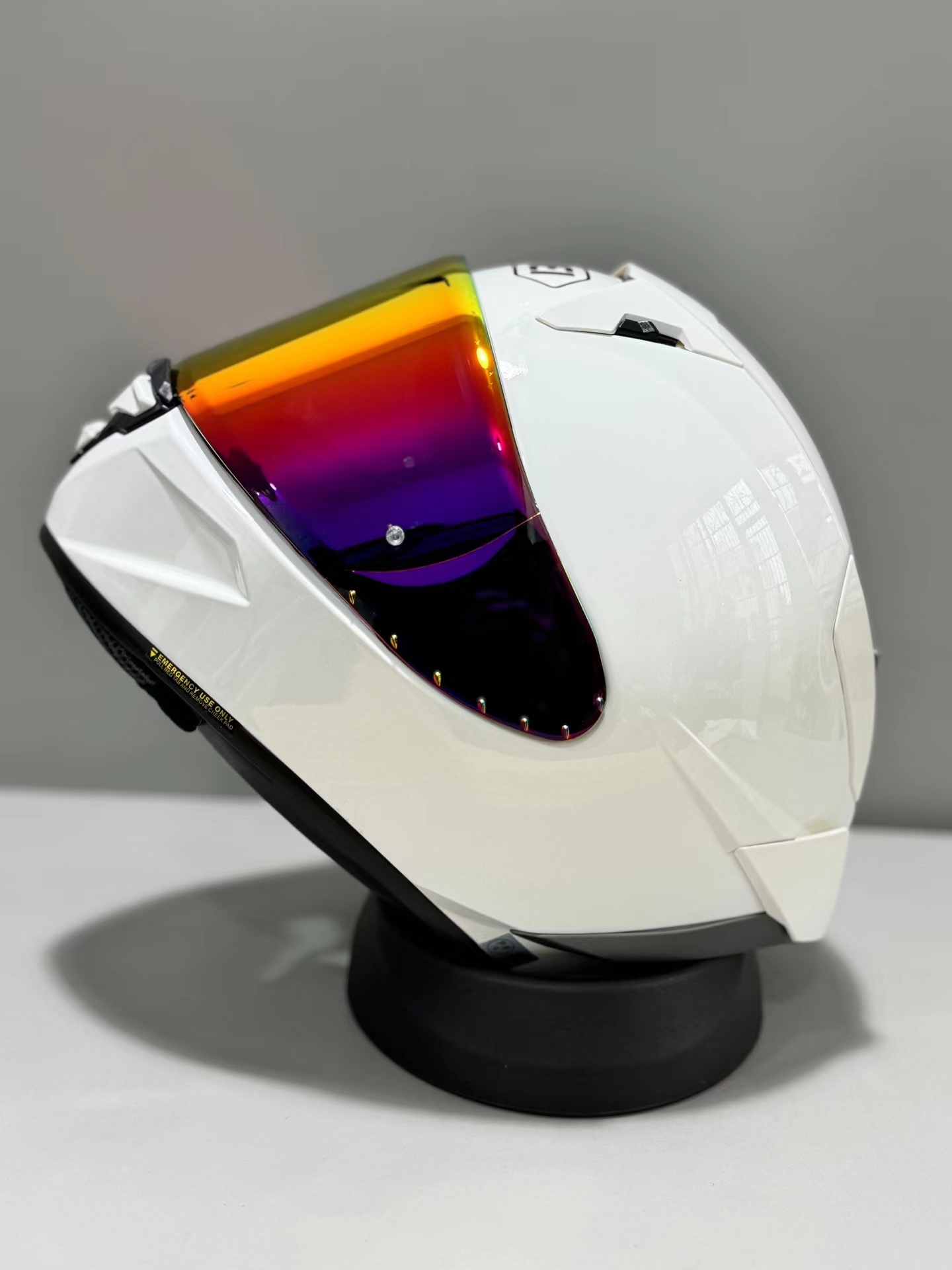 Full Face Shoei X15 X-Fifteen X-SPR PRO Glänzend weißer Motorradhelm Antibeschlagvisier Mann Reiten Auto Motocross Racing Motorradhelm