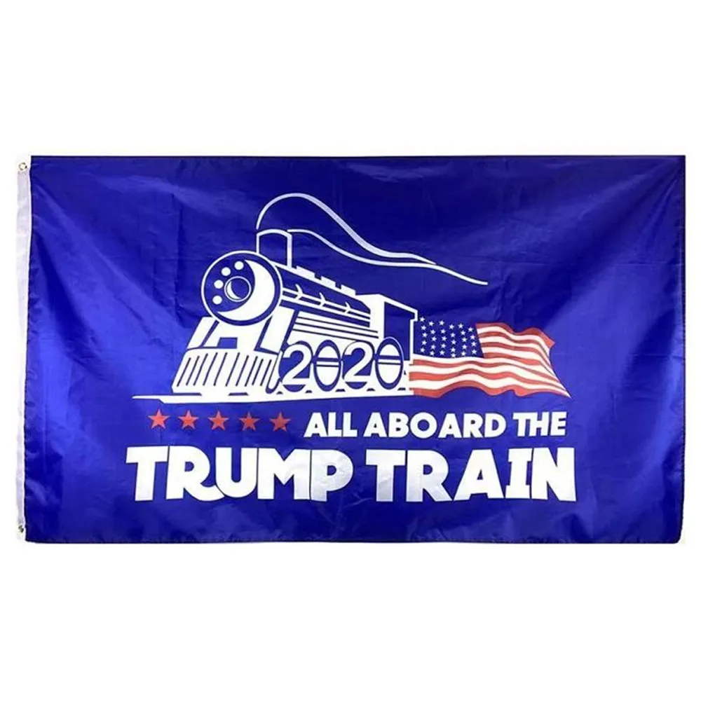 Trump Flags Banner Flag 3x5 ft Cheap Polyester Printing American Election Support Trump Train Tank Banner Flags