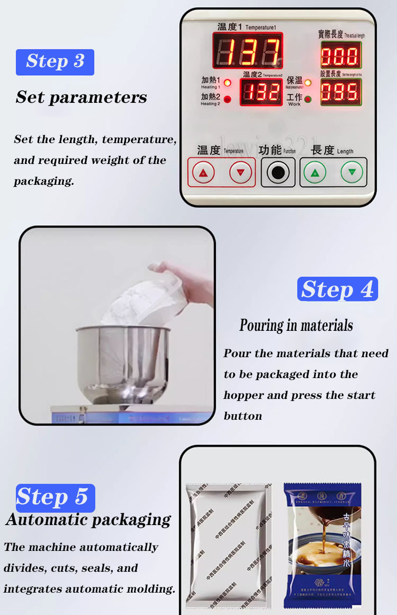 Machine de pesage et de remplissage de noix de café en poudre de thé entièrement automatique de haute qualité, Machine multifonctionnelle d'emballage de particules