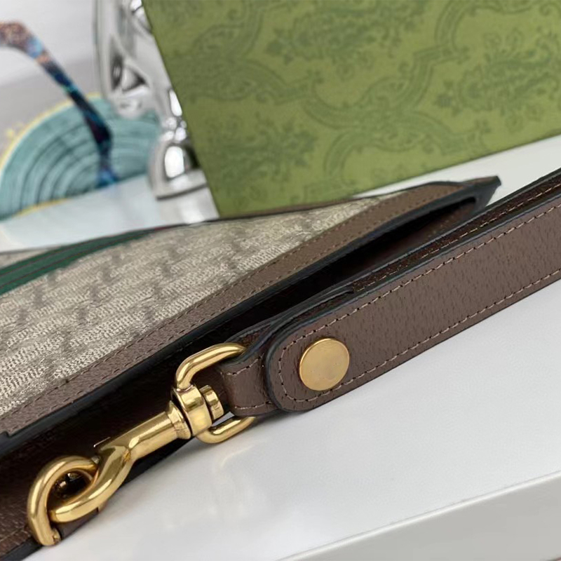 luxury letter men handbag Business wallet Large size Mens Wallet purses Classic pattern Note Compartment purses Card Holder Checkbook leather large handbag