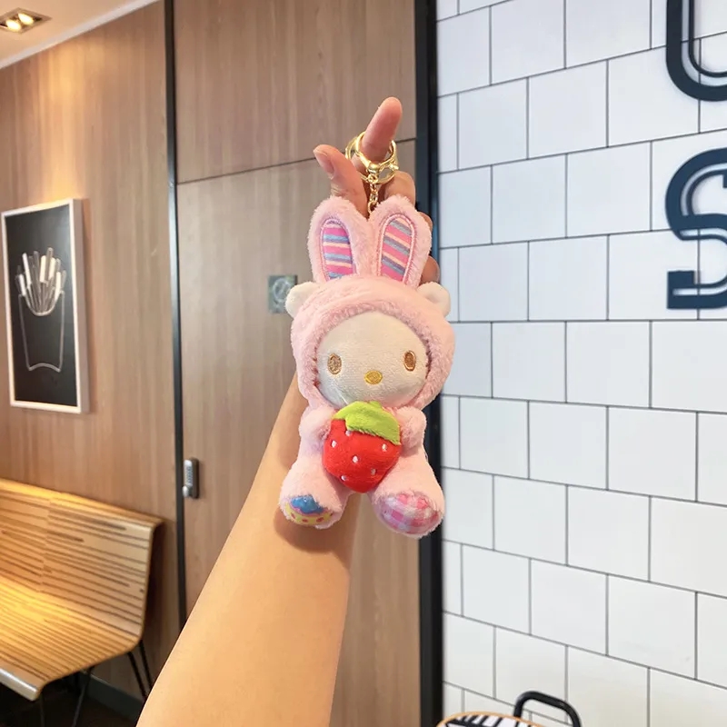 Cute Cartoon Plush Cat Keychain Pendant: Make your keys instantly cute, adding infinite fun and warm companionship 2024