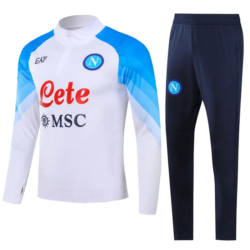 2023 Napoli AE7 D10S Training suit Long-sleeved Napoli Athletics suit Football shirt 21 22 23 24 Football Athletics suit jacket Kids kit