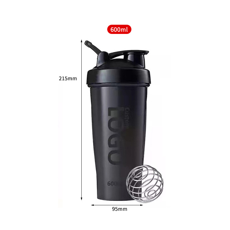 600ml 400ml Shake Cup Fitness Cup Milk Shake Cup Mescolando proteine in polvere Tazza Banana Cup Tazza sportiva graduata acqua